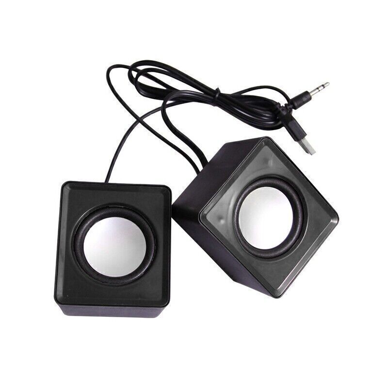 3.5mm Jack USB Wired Computer Speaker Stereo For PC Laptop Notebook Desktop FFJ8