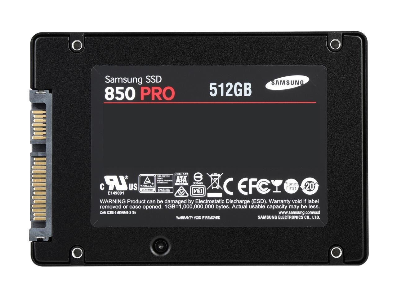 Samsung 850 PRO 512GB 2.5″ SATA SSD Solid State Hard Drive MZ-7KE512