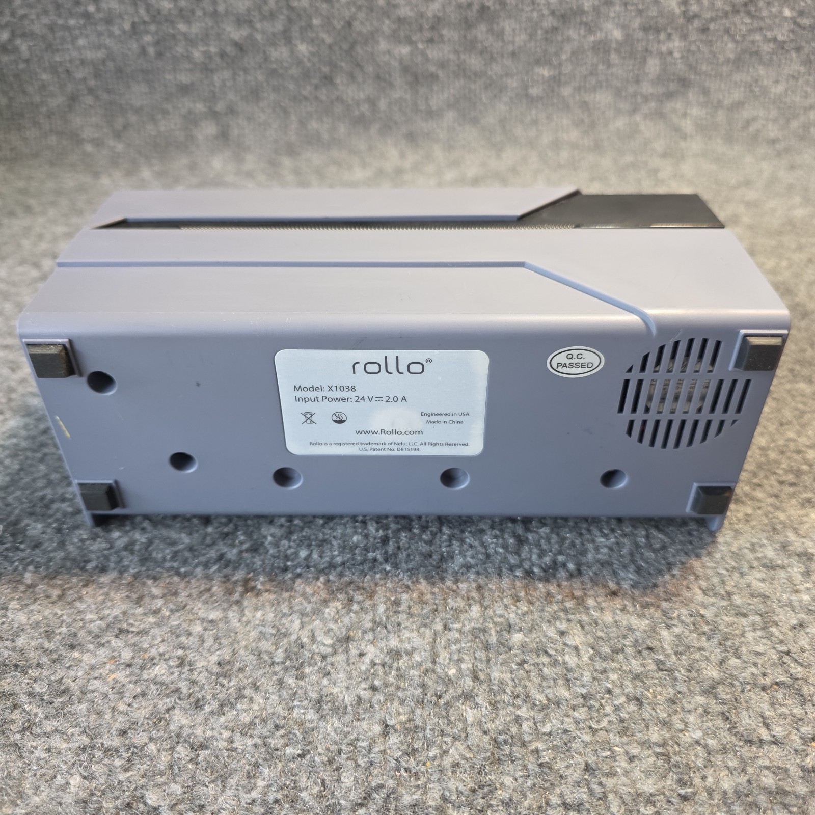 Rollo Thermal Label Printer X1038 w/ Oem Rollo Label Holder Round Or Flat Label