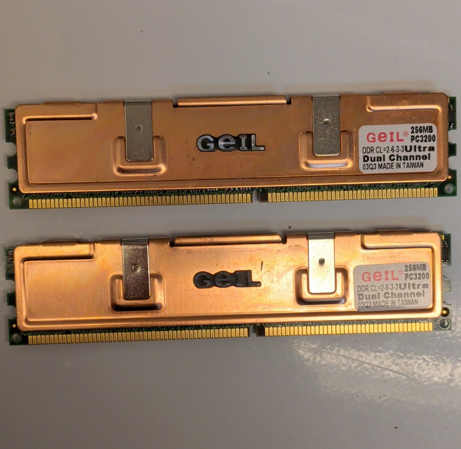GeIL Ultra 512MB (2x256MB) DDR1 PC-3200 184-Pin DIMM Dual Channel