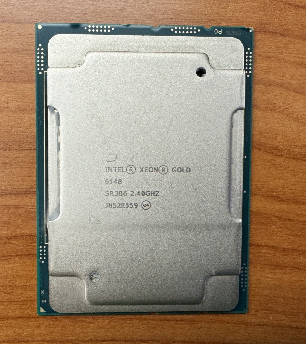 Intel SR3B6 Xeon Gold 6148 20-Core 2.4GHz 27.5MB 150W LGA3647 P CPU