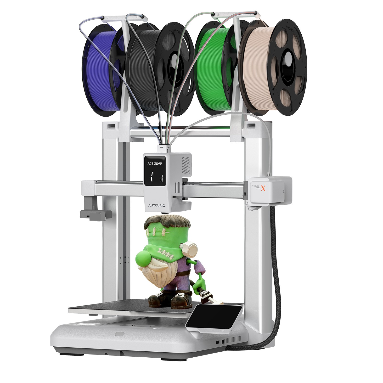 In Stock ANYCUBIC Kobra X FDM 3D Printer Soft & Hard Material Multi-color Print