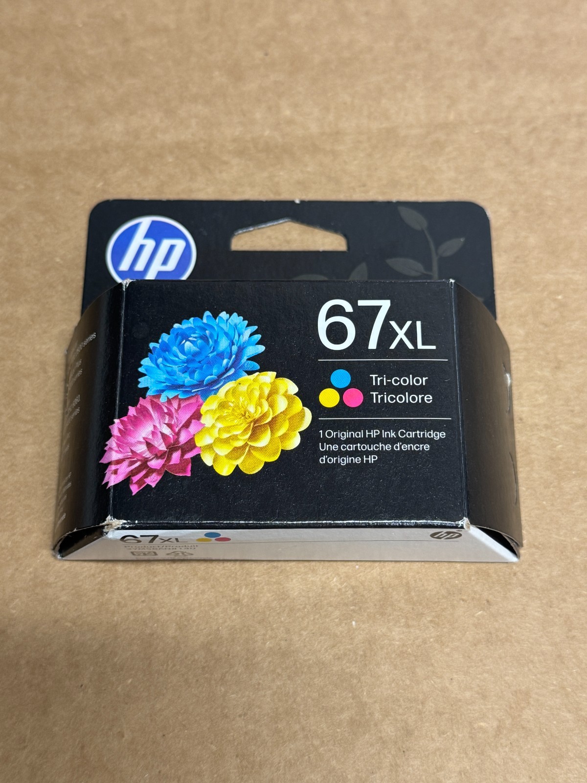 HP 67XL High Yield Tri-Color Original Ink Cartridge-3YM58AN#140, Expiration 2027