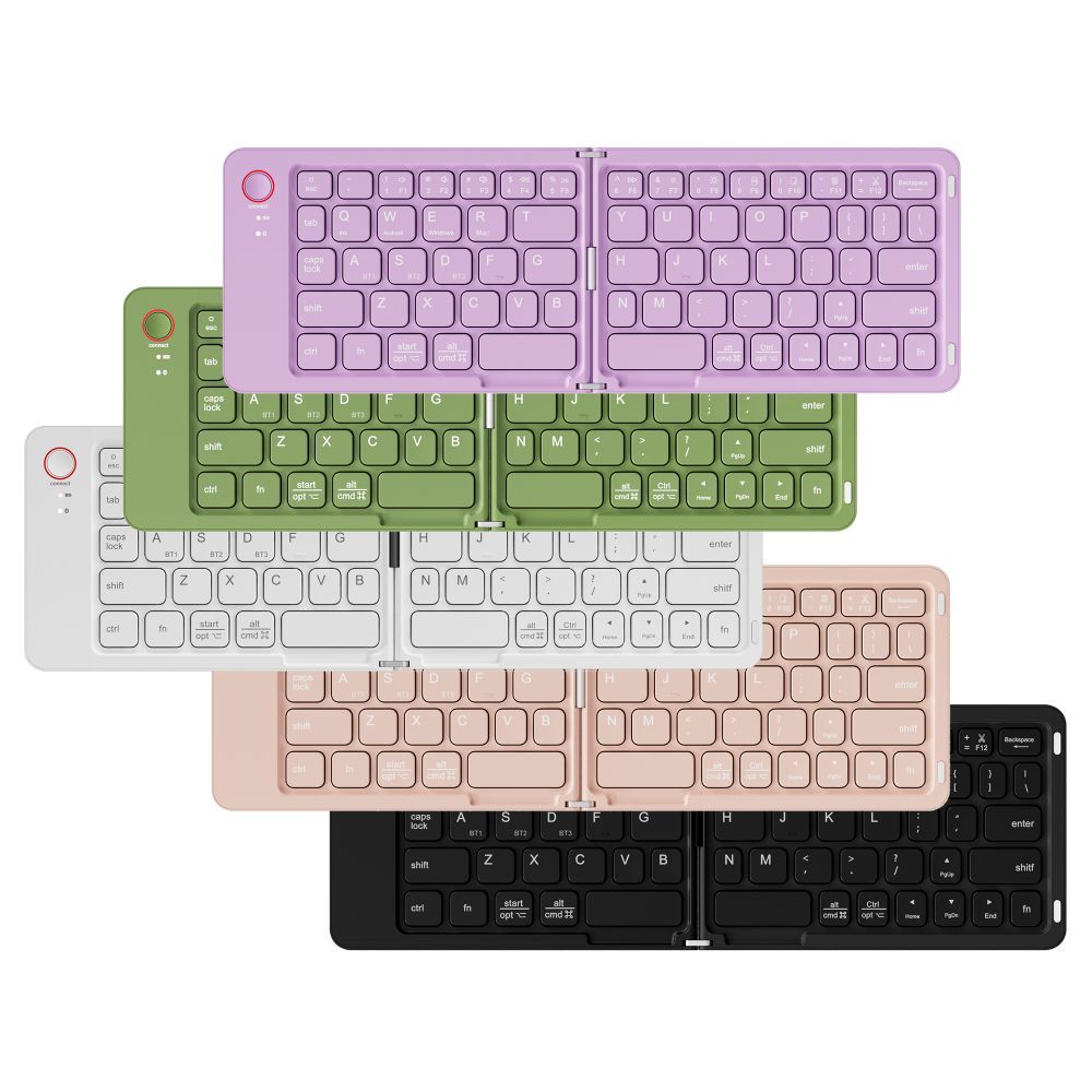 Mini Foldable Bluetooth Keyboard iPhone iPad iOS Android Window PC Laptop Tablet