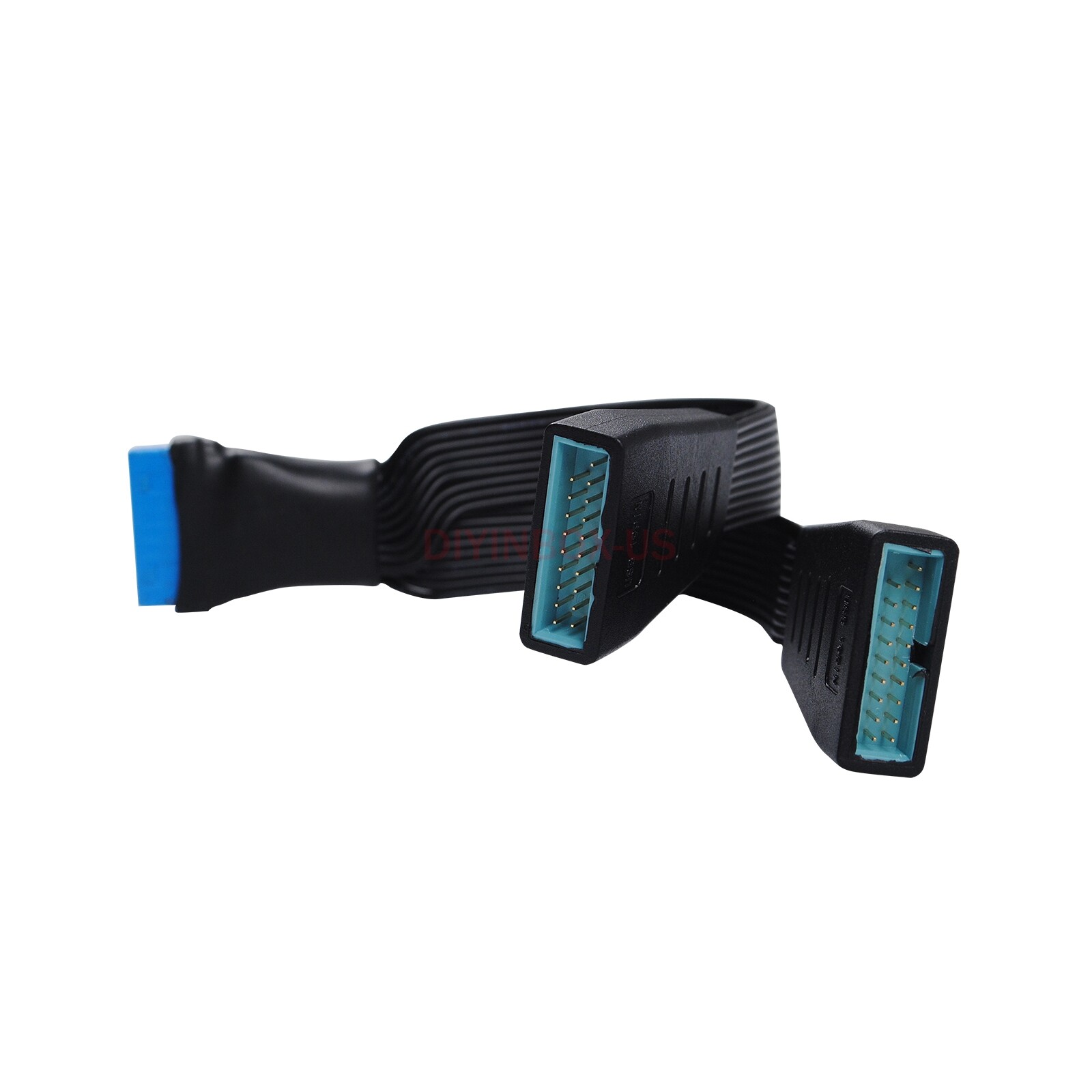 Motherboard Mainboard 1 to 2 Power Splitter Cable 19-Pin to USB 3.0 20-Pin 15cm