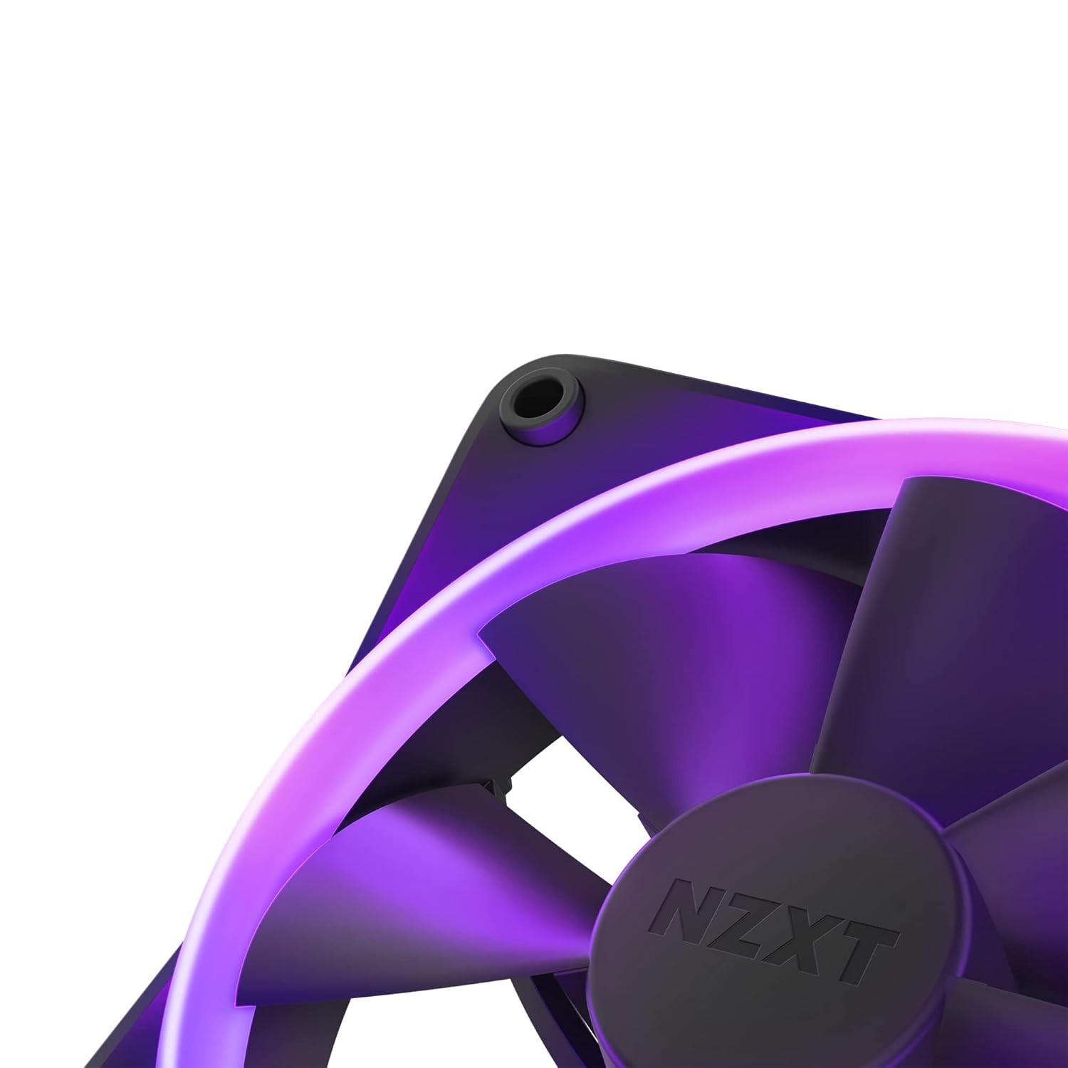 NZXT F120 RGB 120mm RGB PWM PC Fan High Airflow, Low Noise Fluid Dynamic Bearing