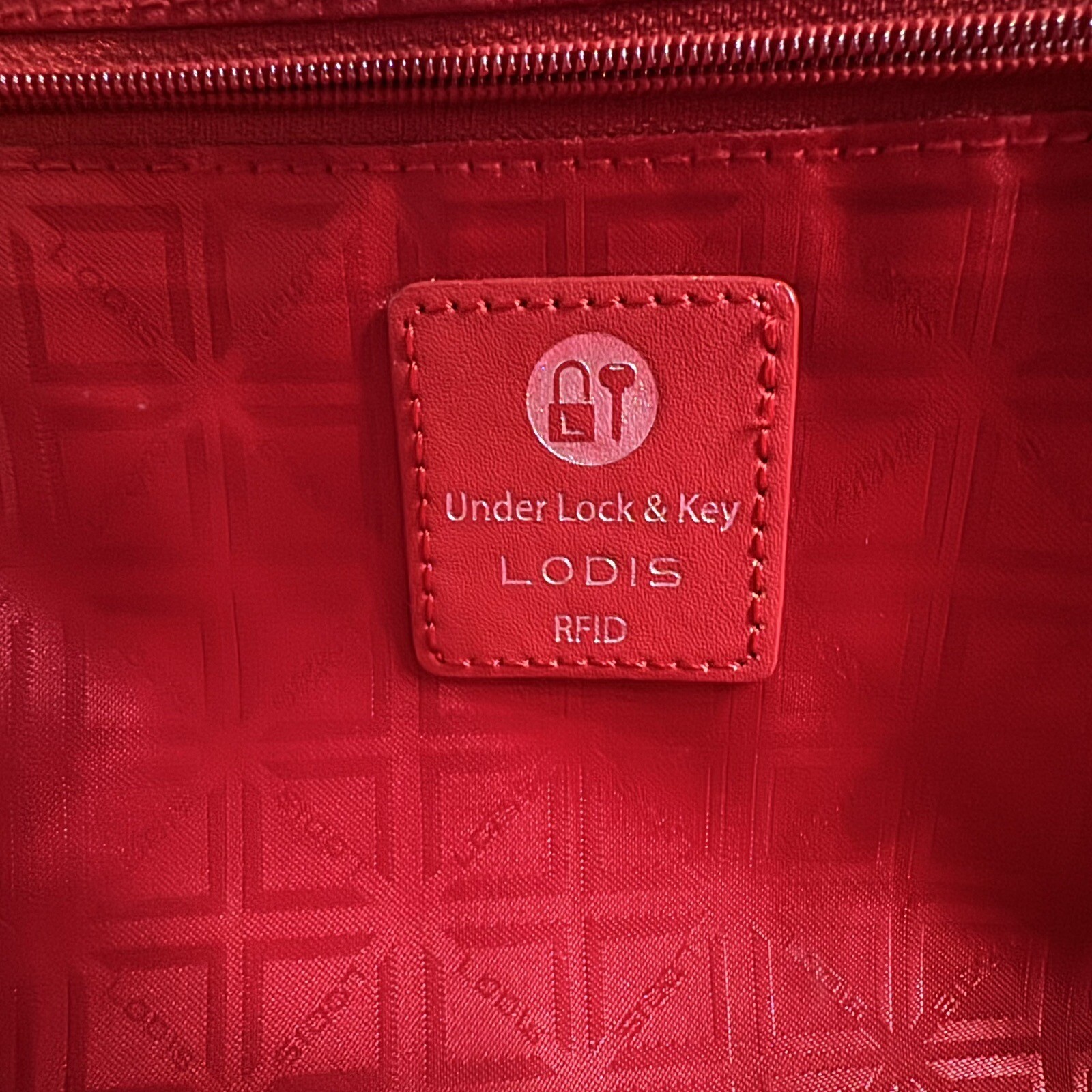 Lodis Kate Nylon & Leather Cora Slim Laptop Case/Briefcase Under Lock & Key RFID