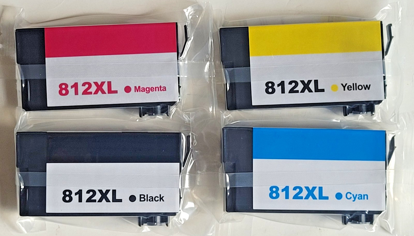 4PK 812XL Ink Cartridges For Epson WorkForce Pro WF-7840 WF-7820 WF7310 EC-C7000