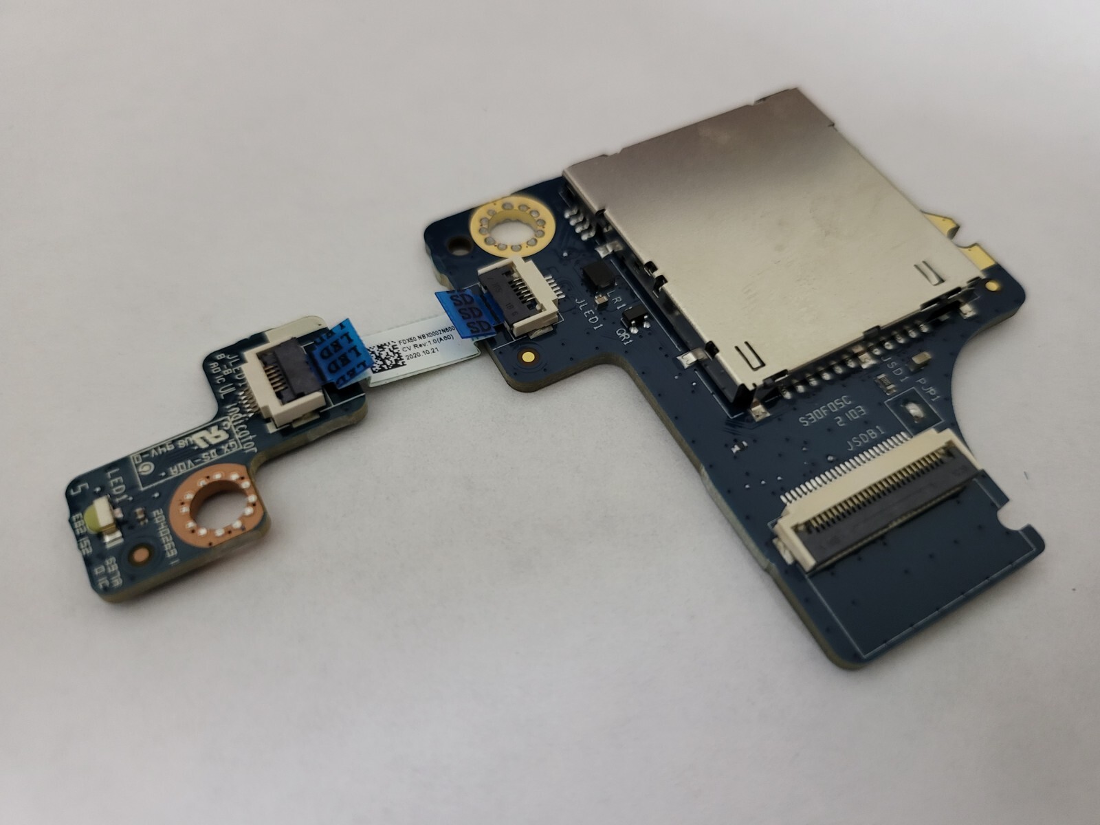 Dell Precision 7550 7750 SD Card Reader IO Circuit Board W/ Indicator D0NRY