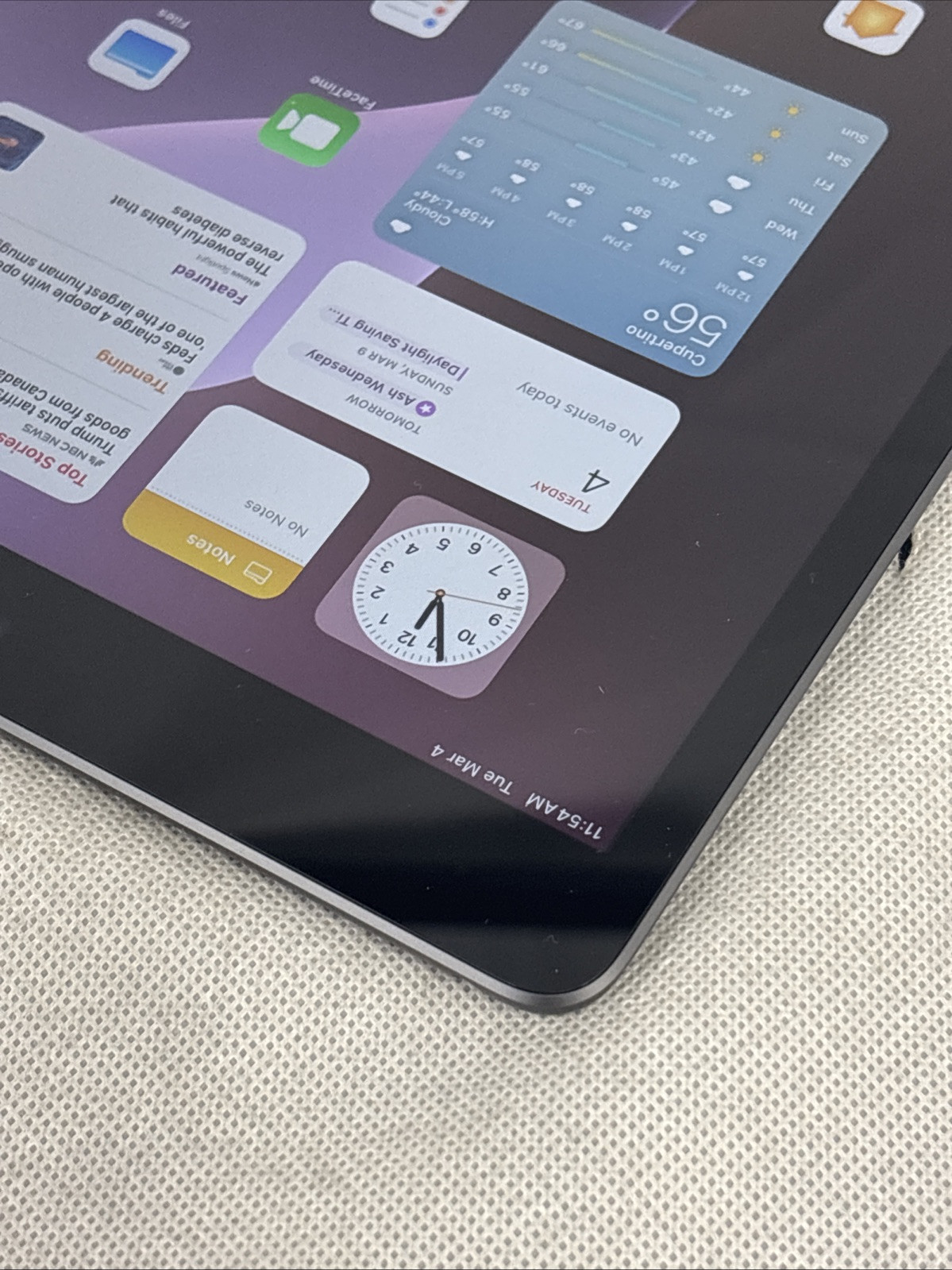 Apple iPad (9th Generation) A2602 256 GB, Wi-Fi, 10.2 in – Space Gray