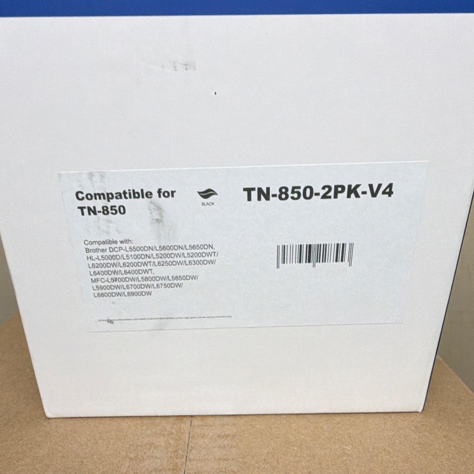 TN-850 Black Compatible Toner Cartridge 2-Pack TN-850-2PK-V4 for Brother