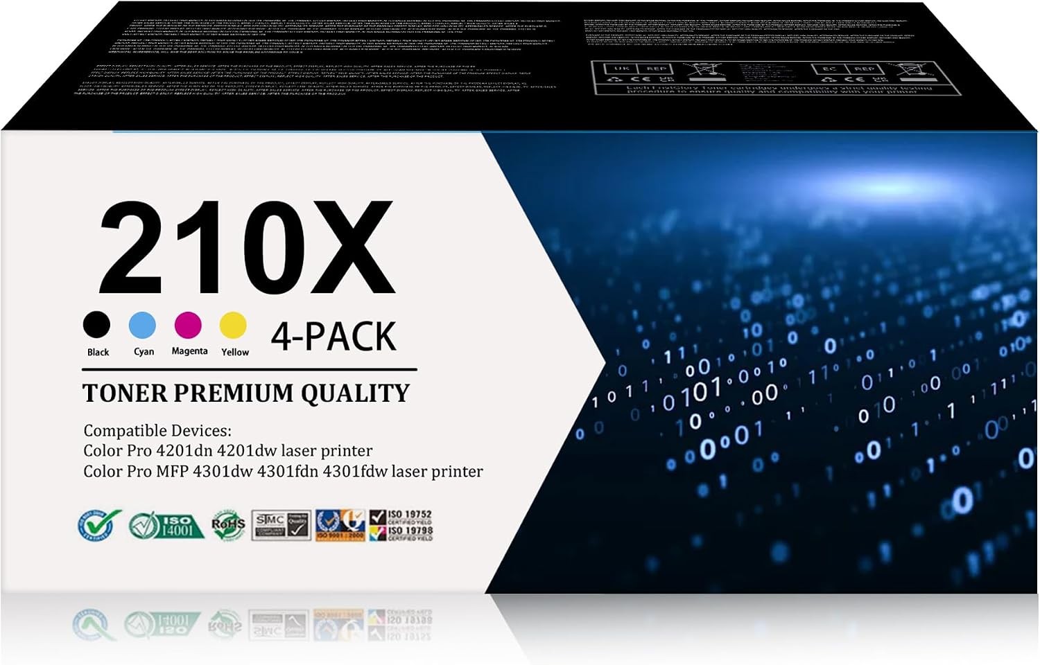 210X Toner Cartridge for HP Color Pro 4201 Series & Color Pro MFP 4301 Series