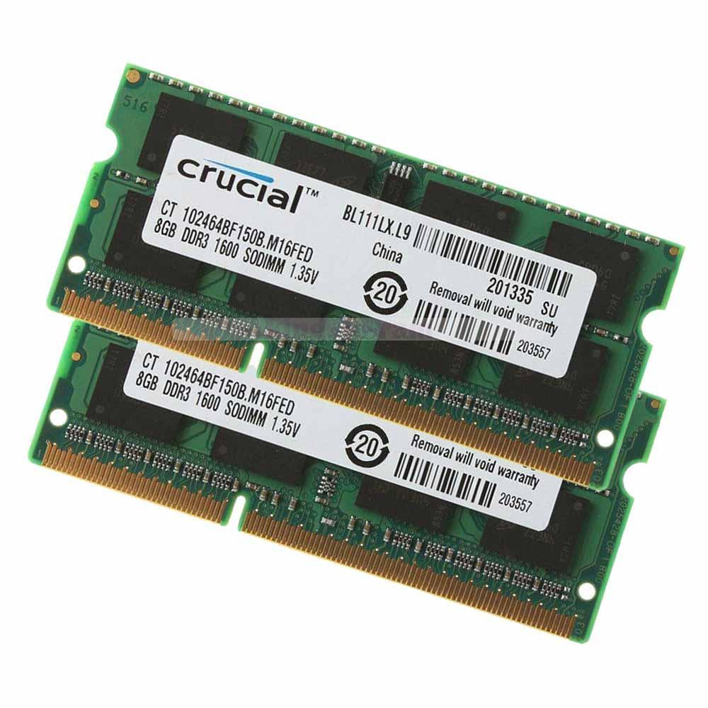 4GB 8GB 16GB 32GB DDR3L 1600MHz PC3L-12800S 204-Pin 1.35V SO-DIMM Laptop Ram Lot