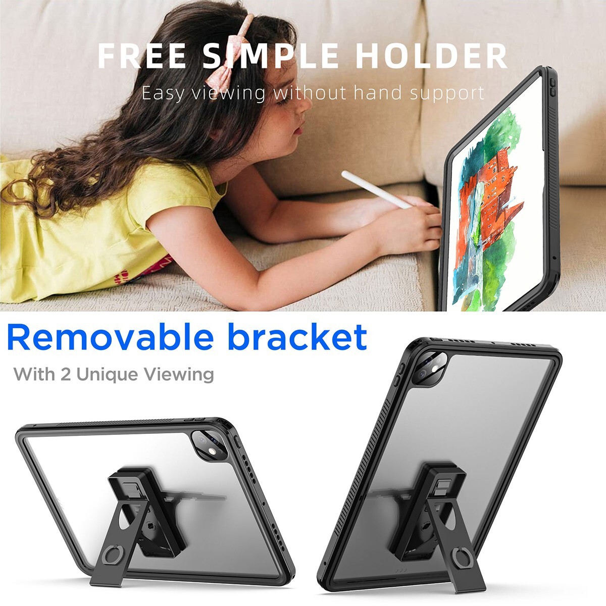 Waterproof Shockproof Heavy Duty Stand Case Cover For iPad Pro M4 11 inch (2024)