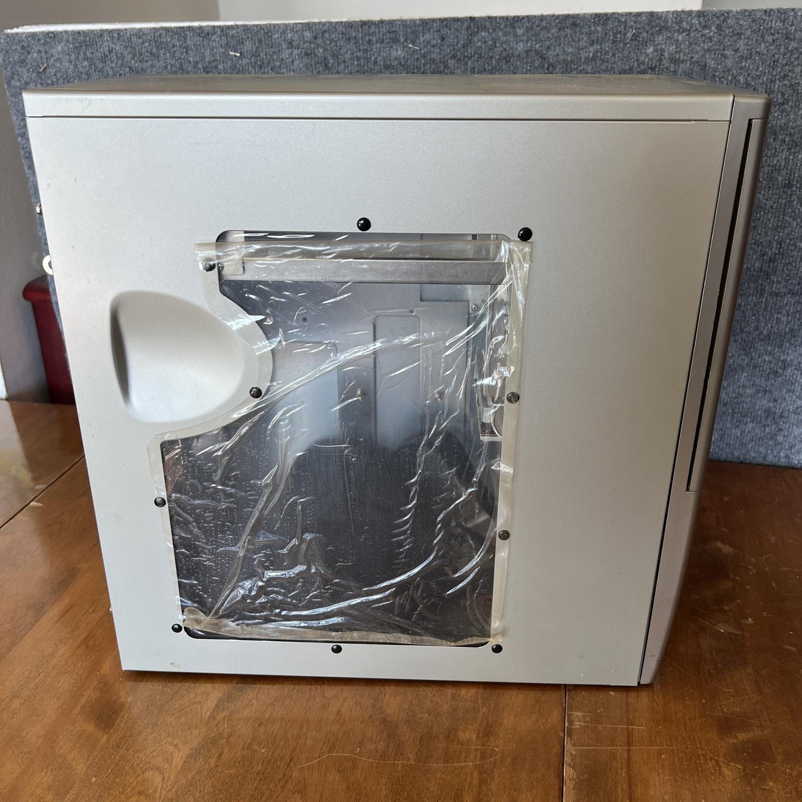 Antec LANBOY Silver Aluminum Mini Tower ATX Case Window USB Audio Box Retro PC