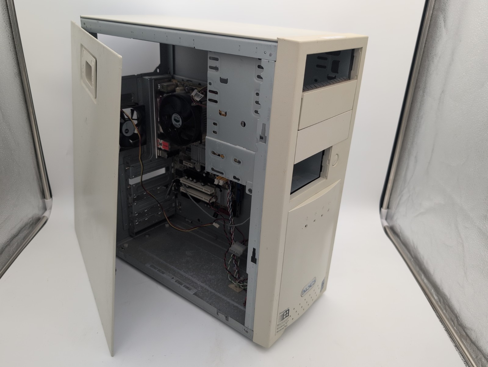 Vintage Windows 95/NT “Basics” Mostly Empty Computer Tower Read Description
