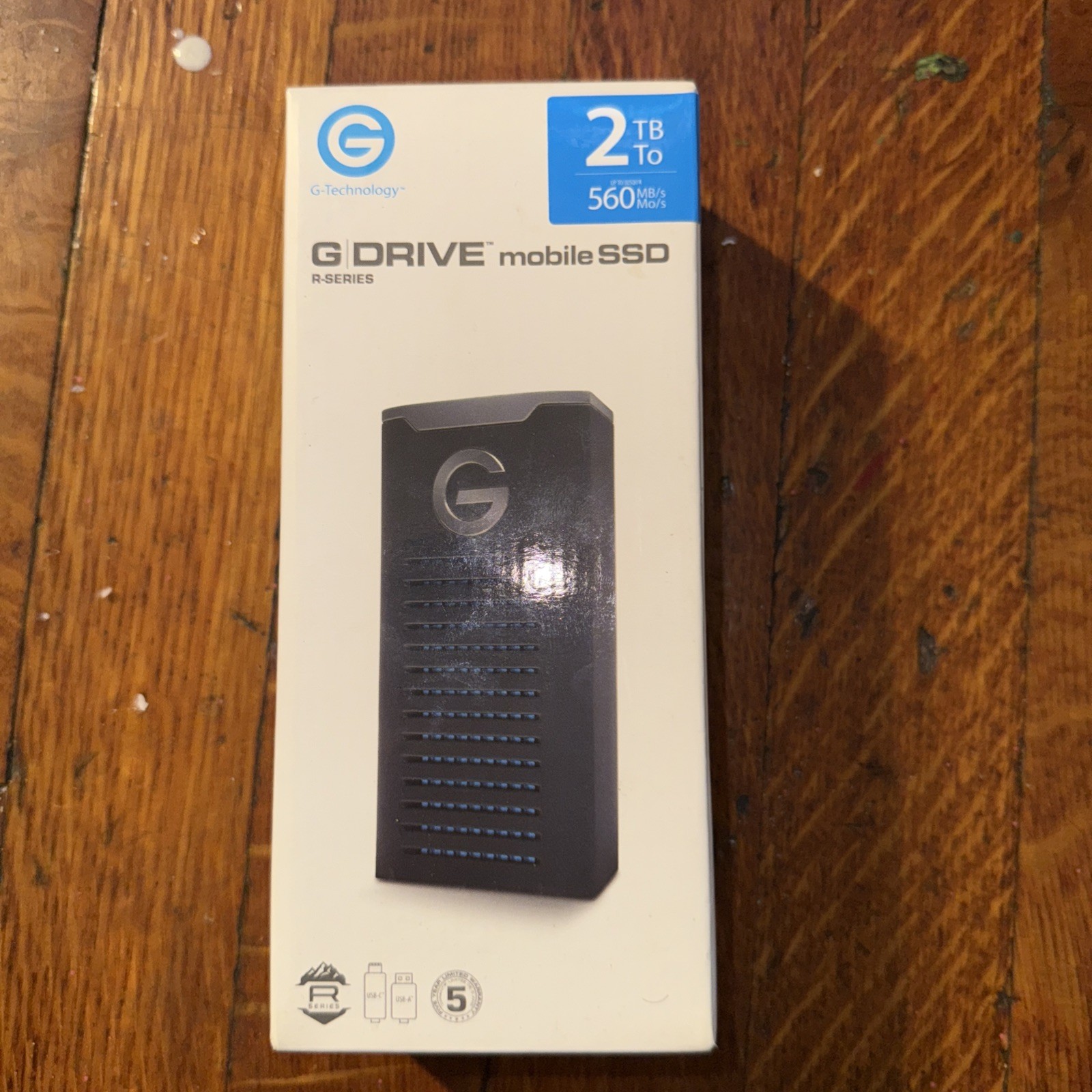 G-Technology 2TB G-DRIVE mobile SSD External – USB-C (USB 3.1), Up to 560 MB/s