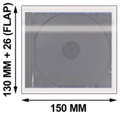 400 OPP Plastic Wrap Bag for Slim CD Jewel Case 5.2mm ** 1-3 DAY