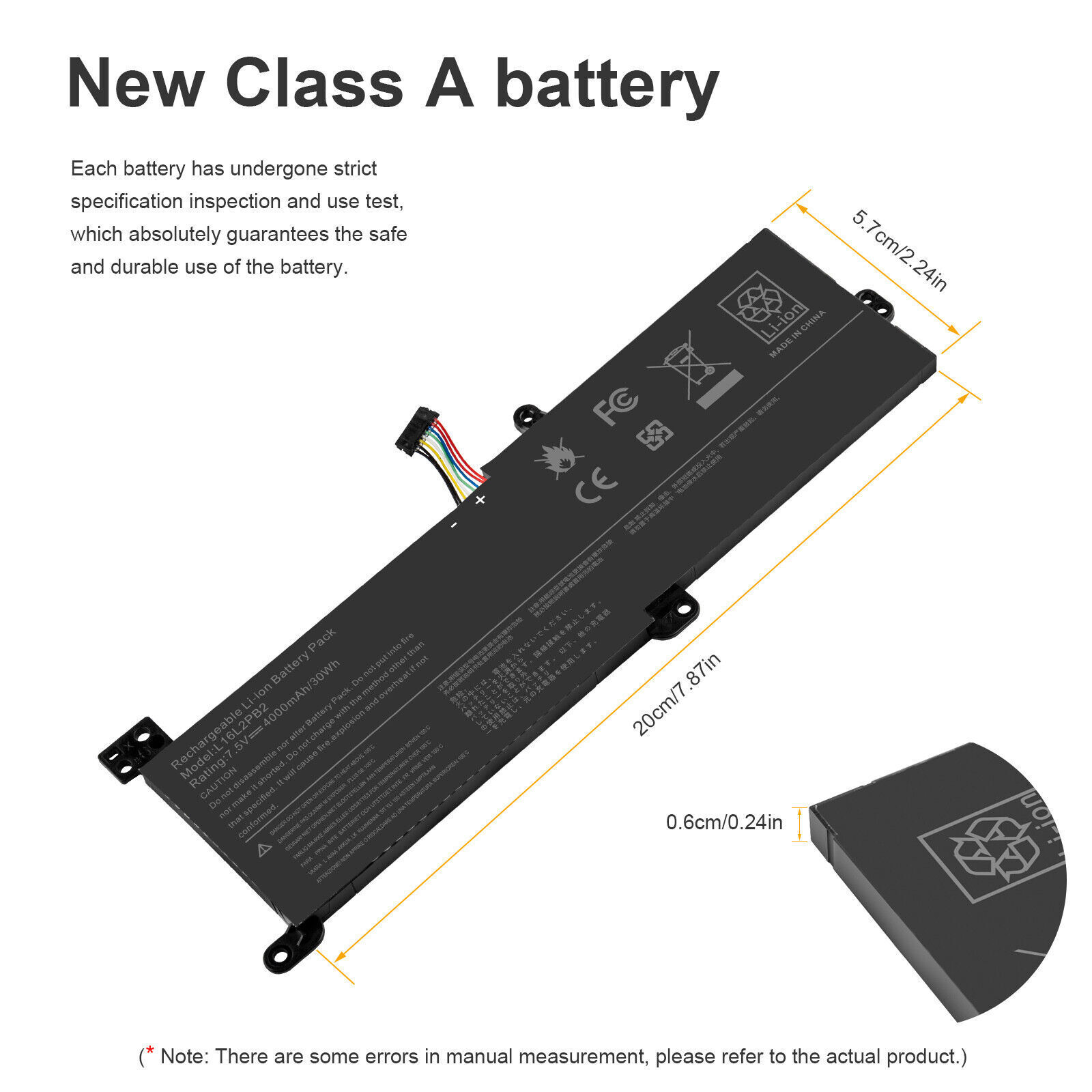 L16L2PB2 Laptop Battery For Lenovo Ideapad 320 330 L16L2PB3 L16M2PB1 L16M2PB2
