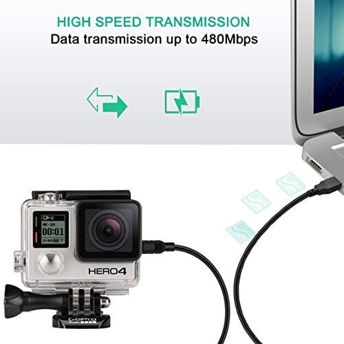 3ft USB PC Data Sync Transfer, Power Charger Cable Cord for Phone, Camera & More