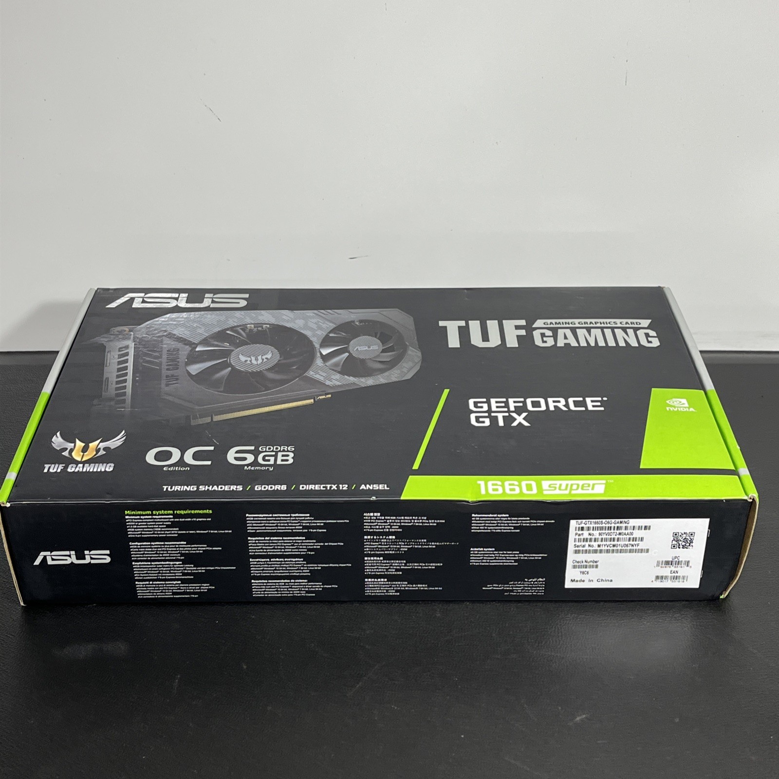 ASUS TUF Gaming GeForce GTX 1660 Super Super Overclocked 6GB Graphics Card GPU
