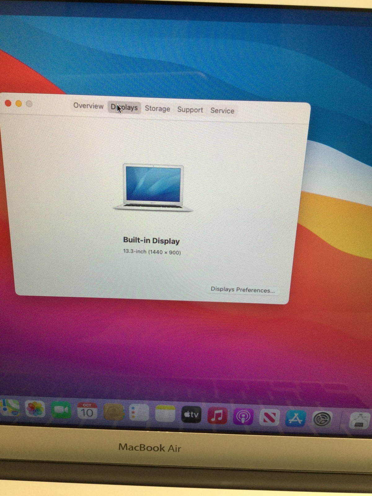 Apple MacBook Air 13.3″ 128 GB SSD, Intel Core i5 5th Gen., 1.6 GHz, 4 GB RAM