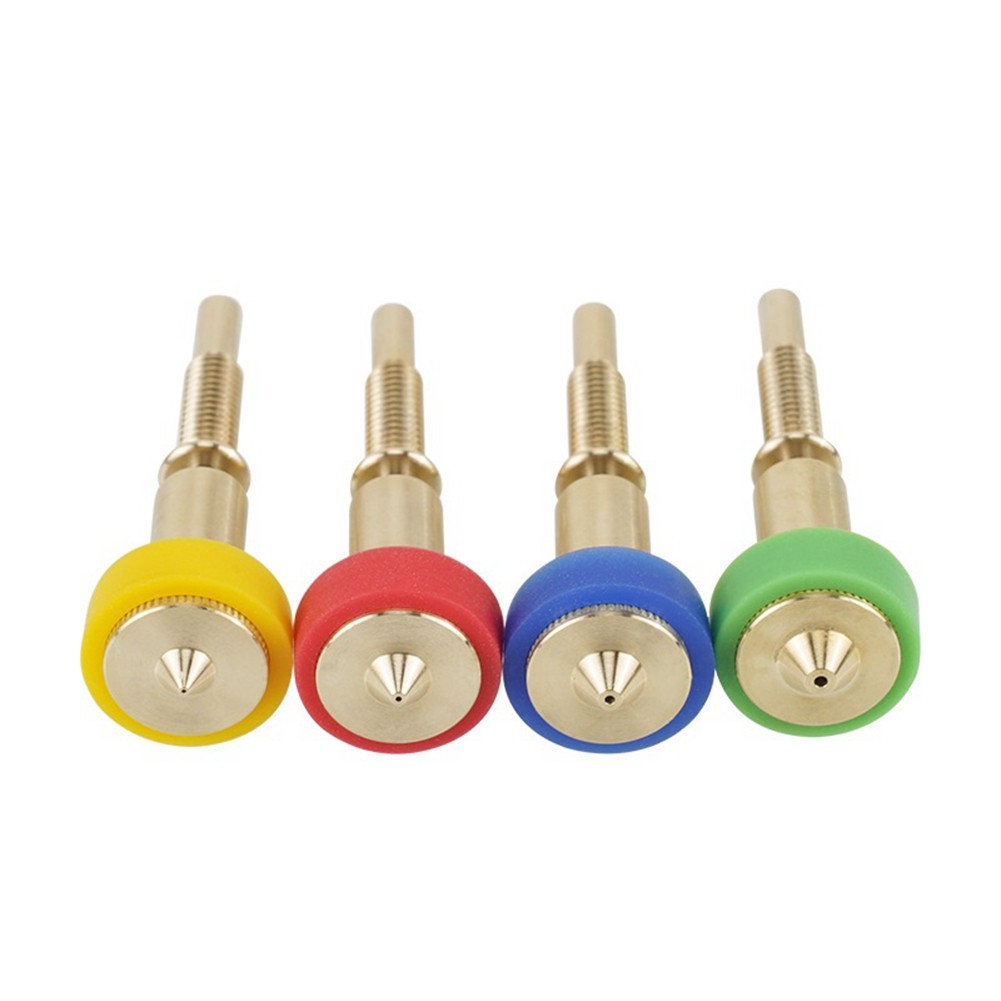4pcs -In- Brass Titanium Nozzle 0.25/0.4/0.6/0.8mm Heatbreak Brass Titanium5818