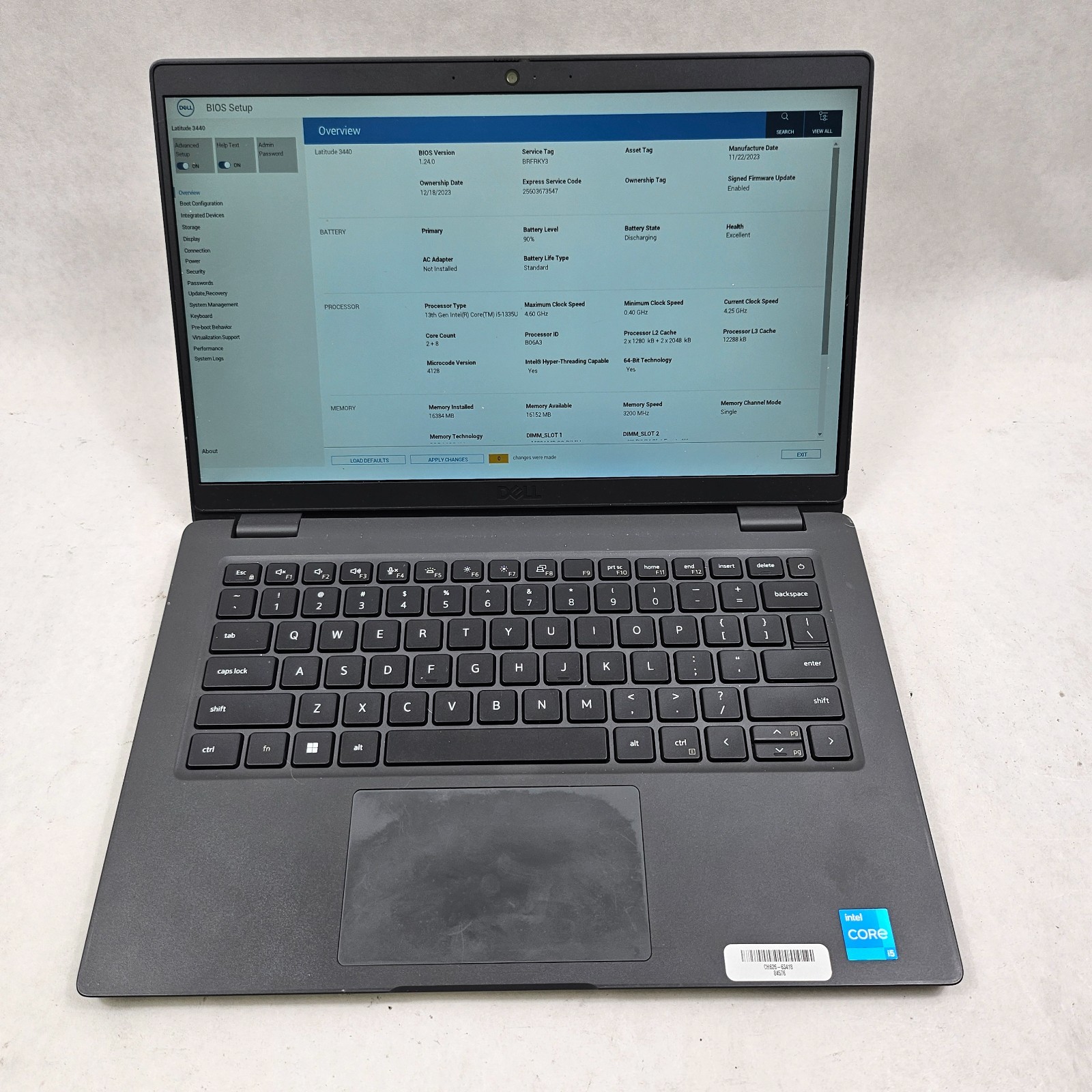Dell Latitude 3440 FHD 14″ Core i5-1335U 4.16GHz 16GB RAM 256GB SSD NO OS *Read