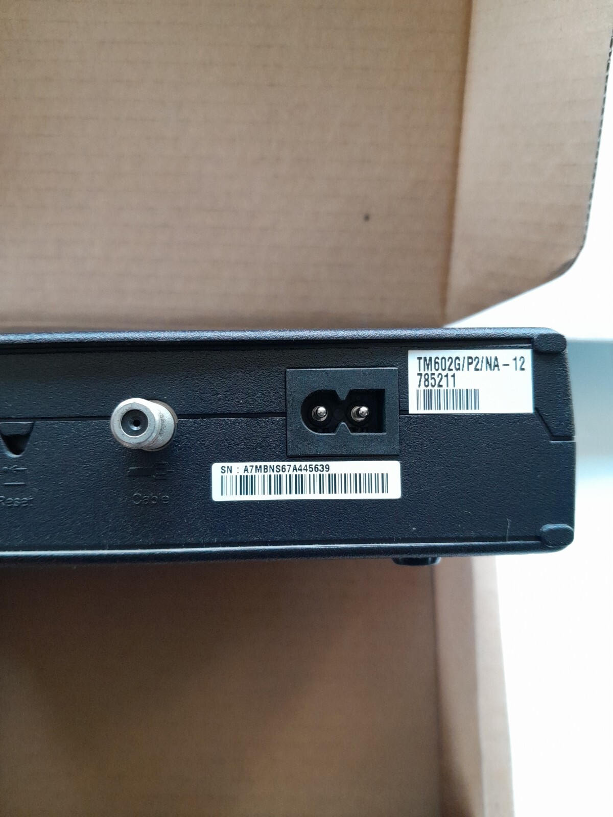 Arris 3.0 Cable Modem Model: TM602G/115 P/NTM02AC1G6 USED