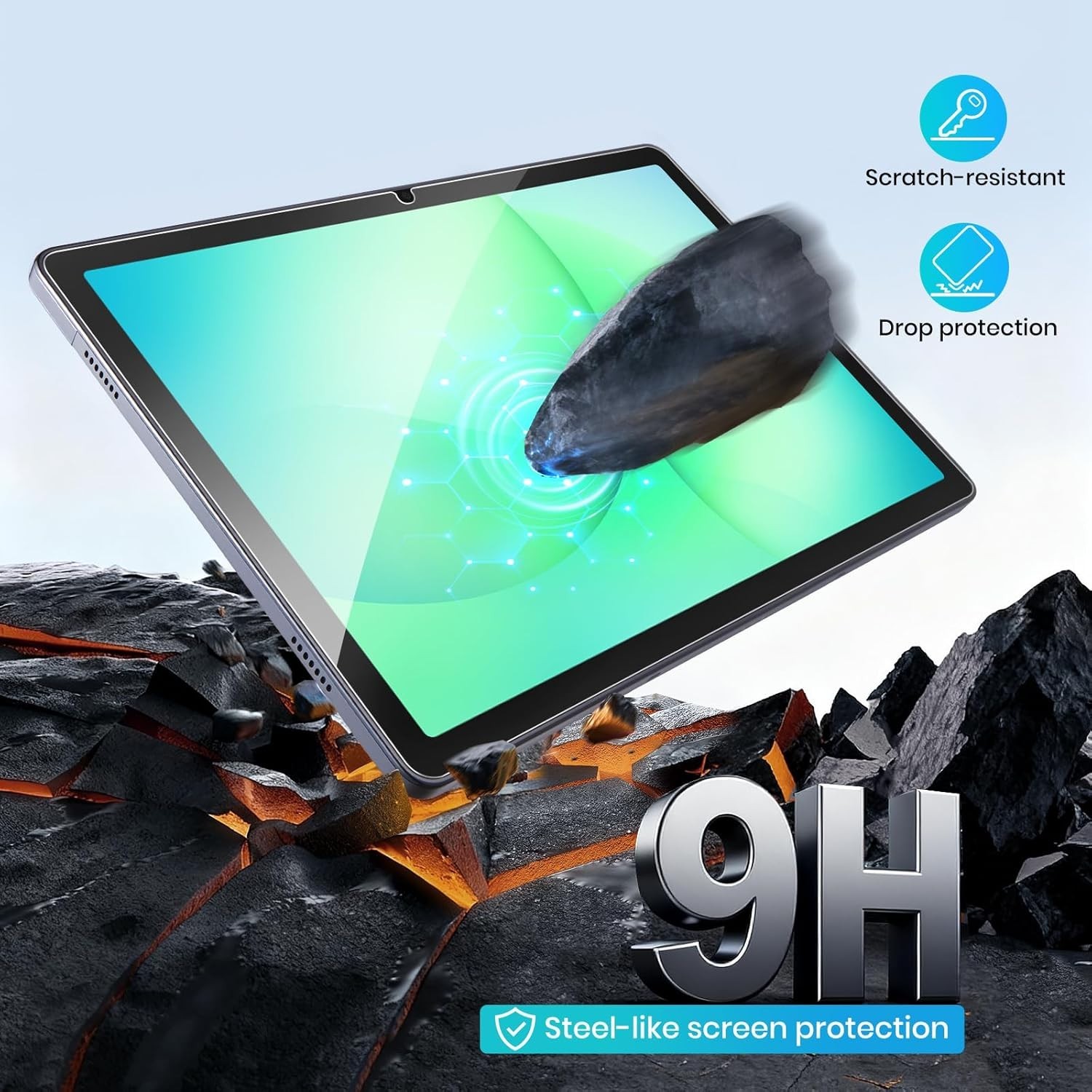2-Pack Tempered Glass Screen Protector For Samsung Galaxy Tab A11+ A11 Plus