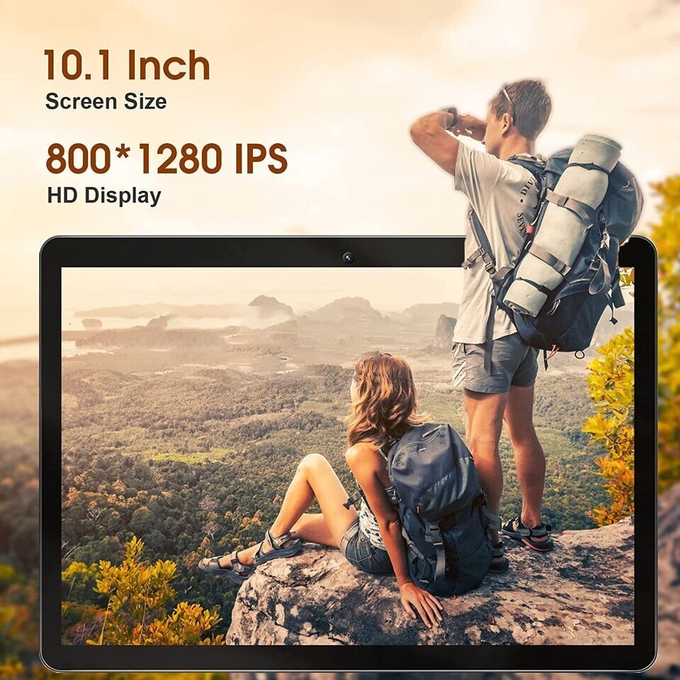 SGIN Android 12 Tablet 2GB RAM 32GB ROM 10.1 Inch 1.6Ghz 2MP+5MP Camera WiFi