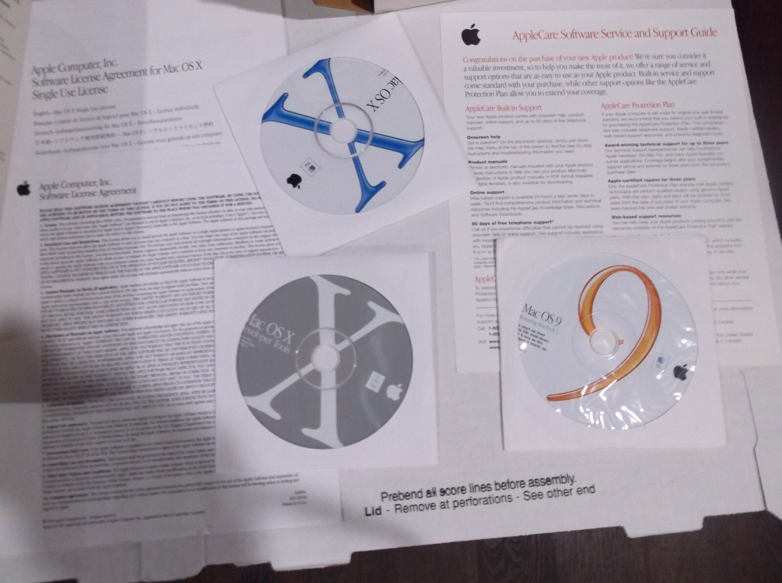 Mac OS X 10.1 retail with OS 9.1 disk in box