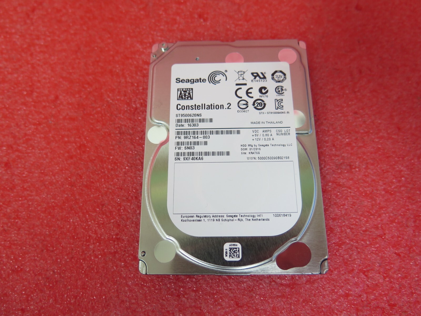 Lot of 10 Seagate Constellation.2 ST9500620NS 500GB 2.5 SATA 6Gb/s for Server
