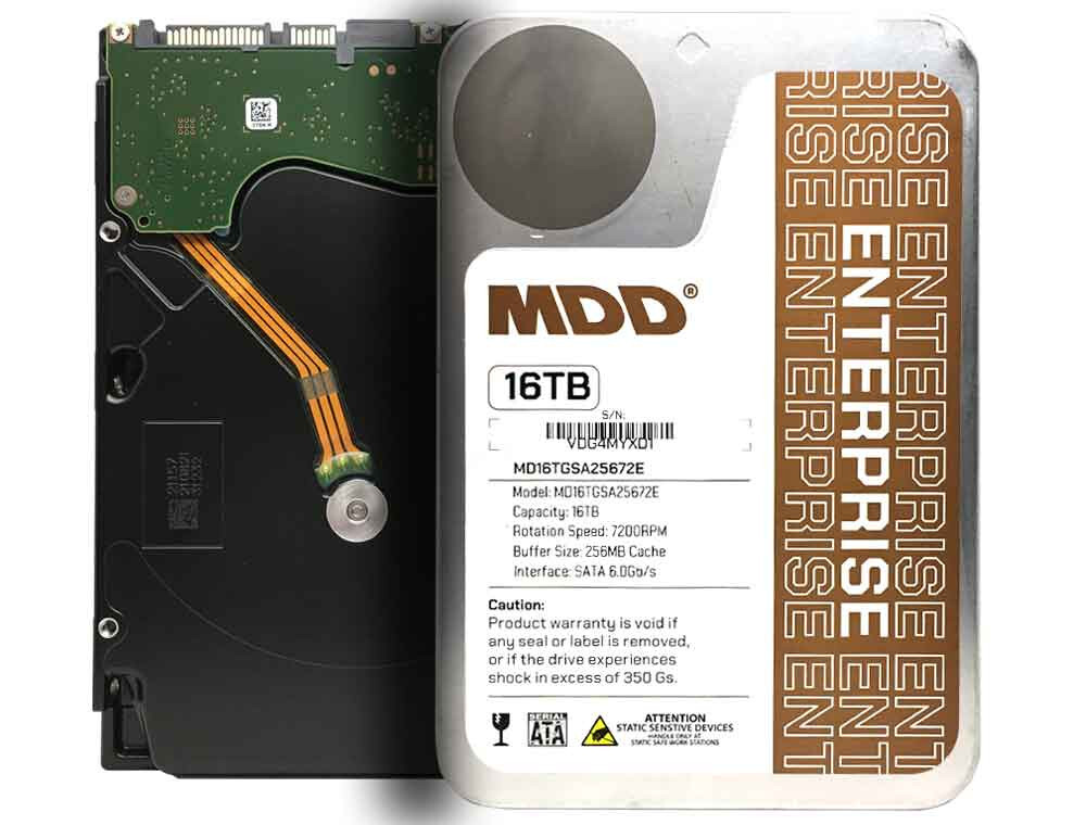 MDD 16TB 7200RPM 256MB Cache SATA 6.0Gb/s 3.5″ Internal Enterprise Hard Drive