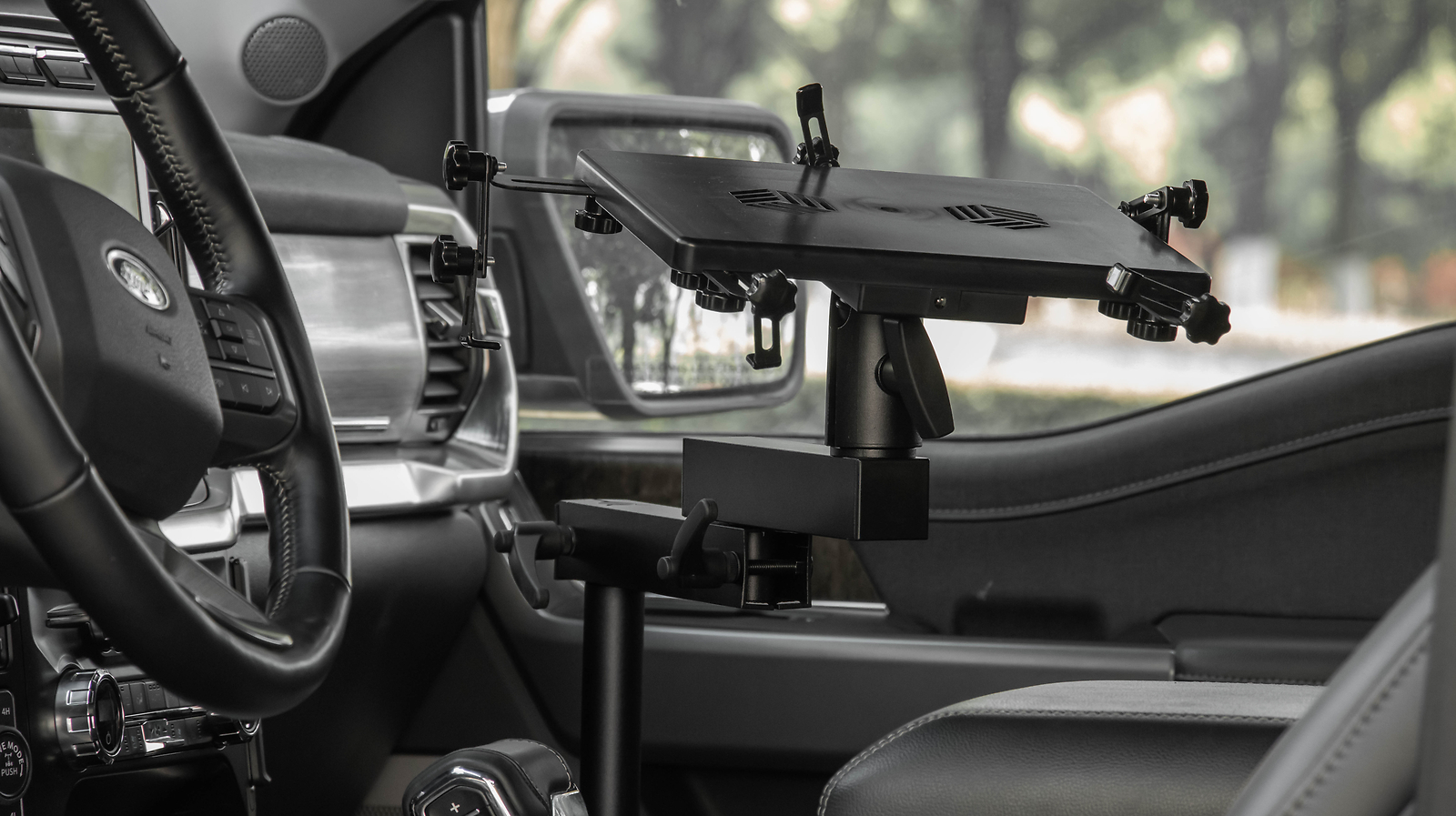 Heavy Duty Truck Laptop Mount for Toyota Tacoma 2024 2025 Adjustable Aluminum