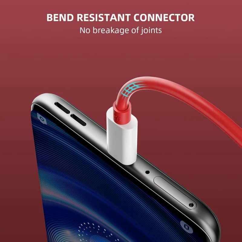 80W Max SuperVOOC Fast Charge Red Cable for OnePlus 12 11 10 Pro Nord 2 5G