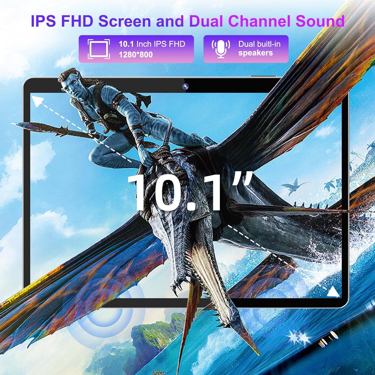 SGIN 1 10″ FHD Tablet Android 13 Octa-Core – 4GB RAM 128GB ROM WiFi Display Tab