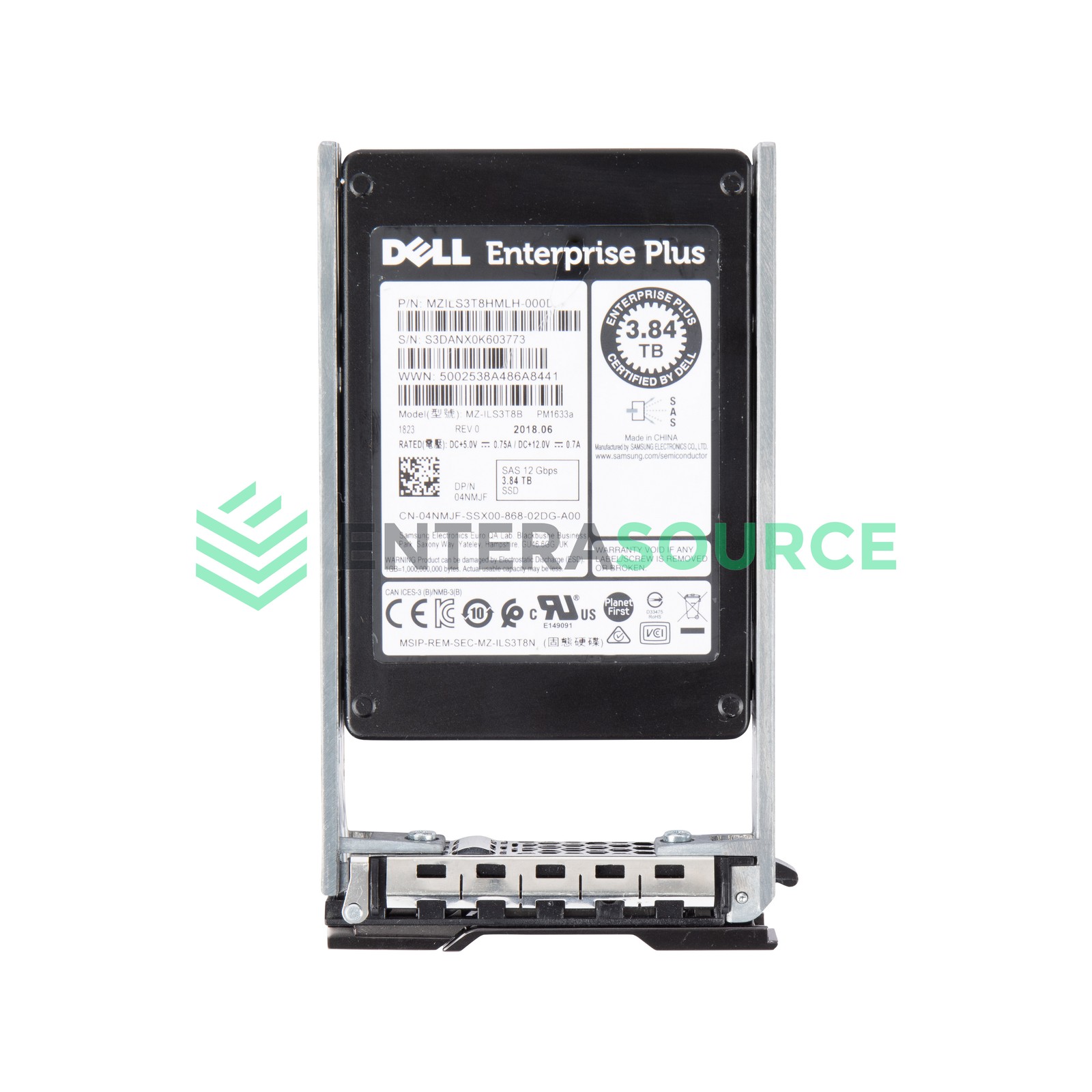 Dell Compellent 4NMJF-CML 3.84TB SAS SSD 2.5″ 12Gbps Solid State Drive