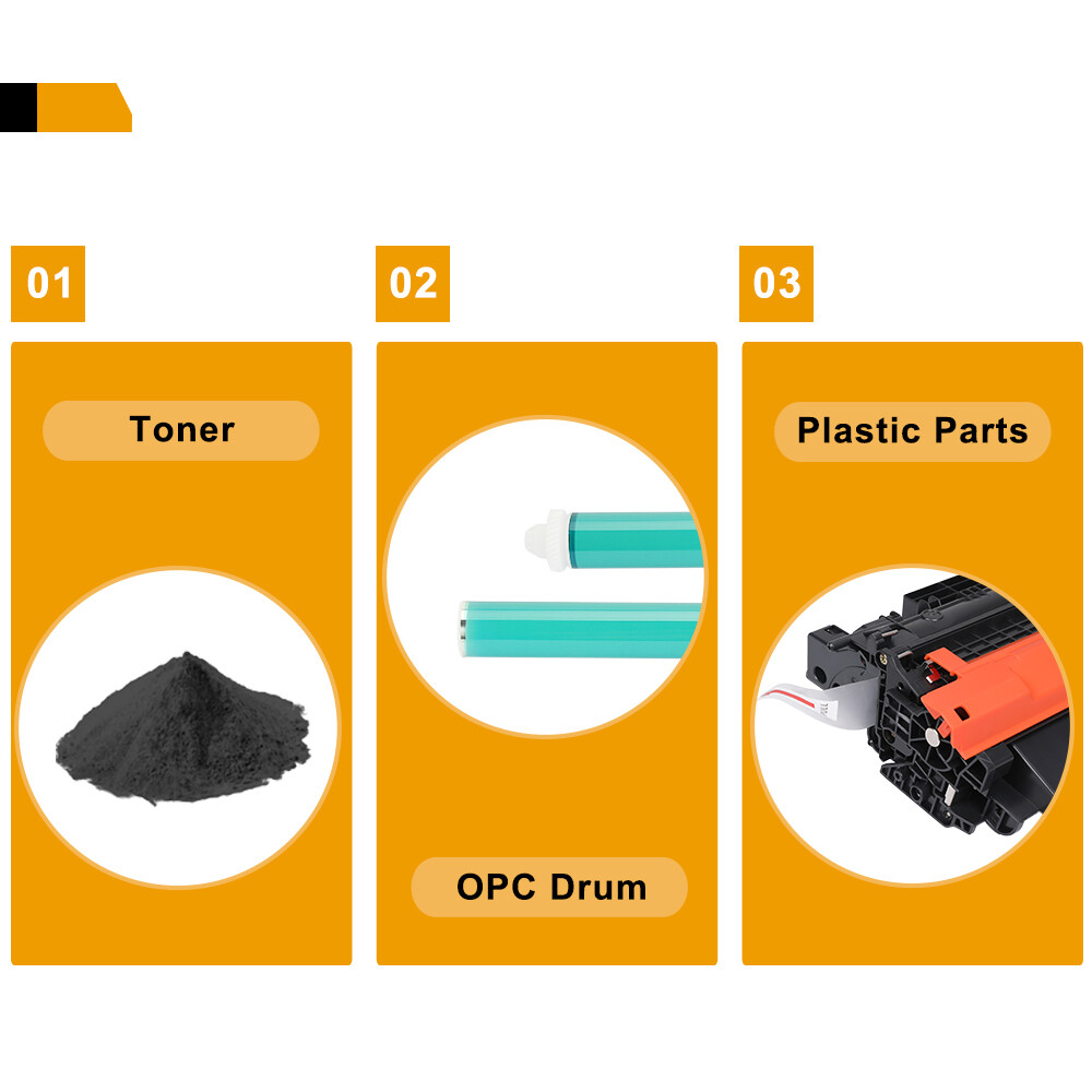 4PK CE255A 55A Toner Cartridge For HP LaserJet P3011 P3015d P3015x P3016 M525f