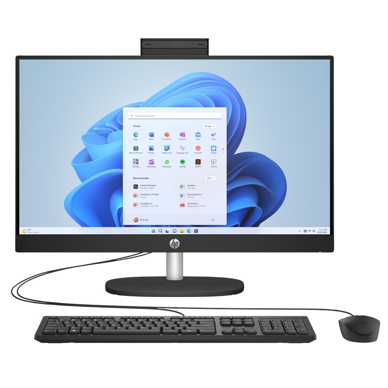 HP 24-CR1000I 23.8″ FHD IPS Intel Ultra 5 125U 8GB 512GB SSD W11H AIO Desktop BK