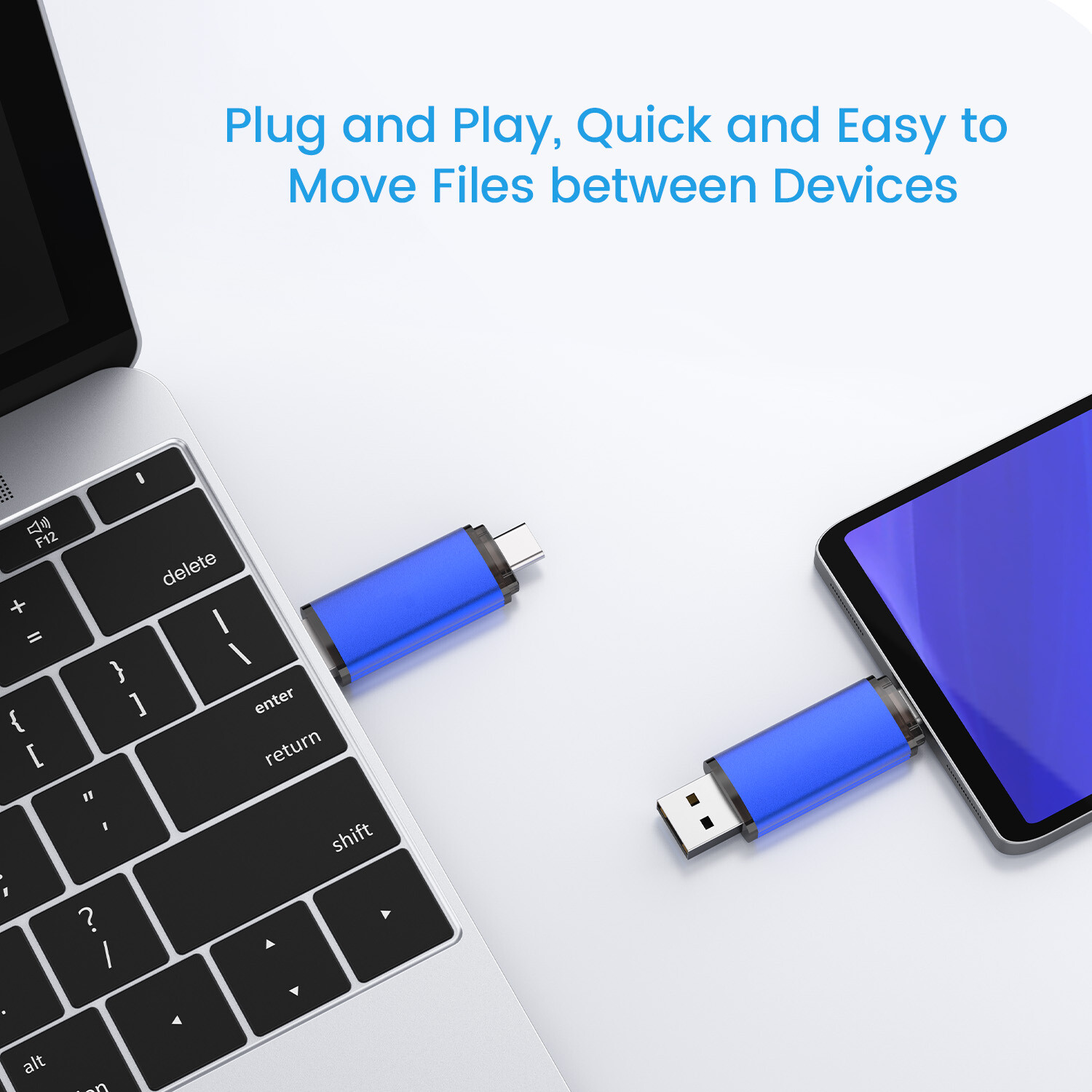 32GB USB 2.0 Type C Flash Drive OTG Dual Port Memory Stick For Smart Phone