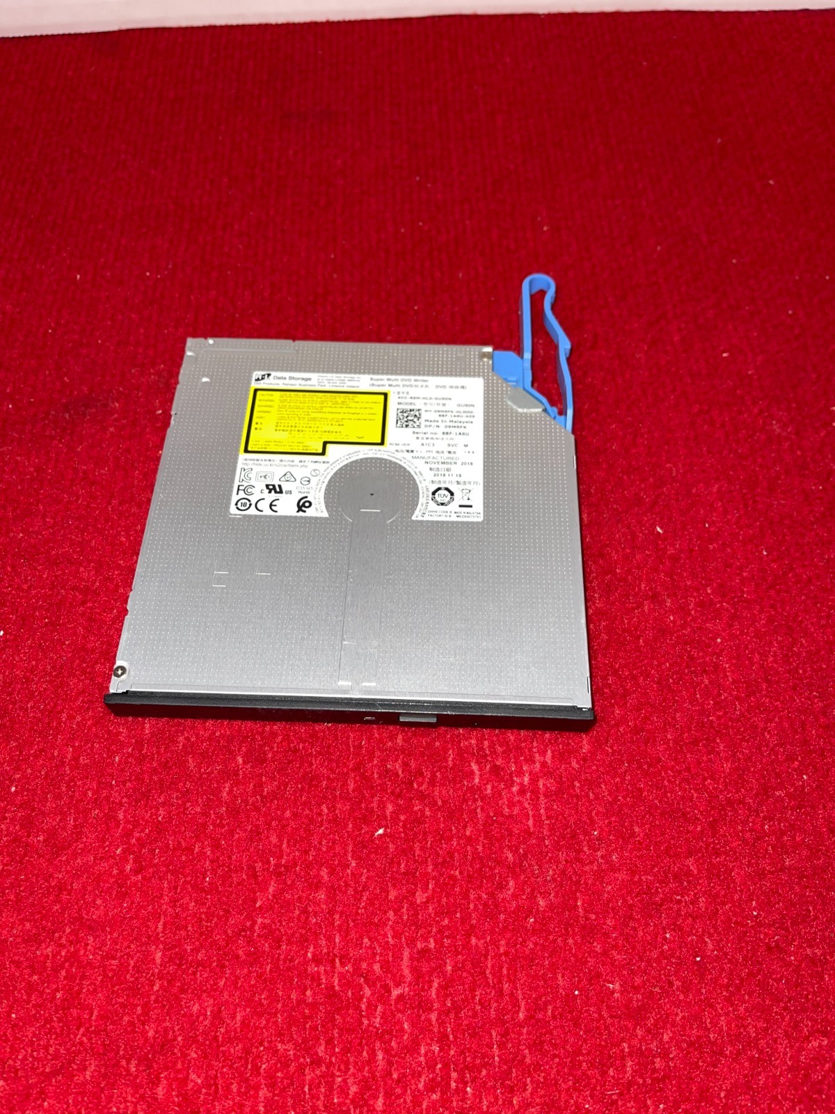 Dell GU90N 9.5mm SATA DVD-RW Optical Drive w/ Optiplex Adapter Hitachi LG