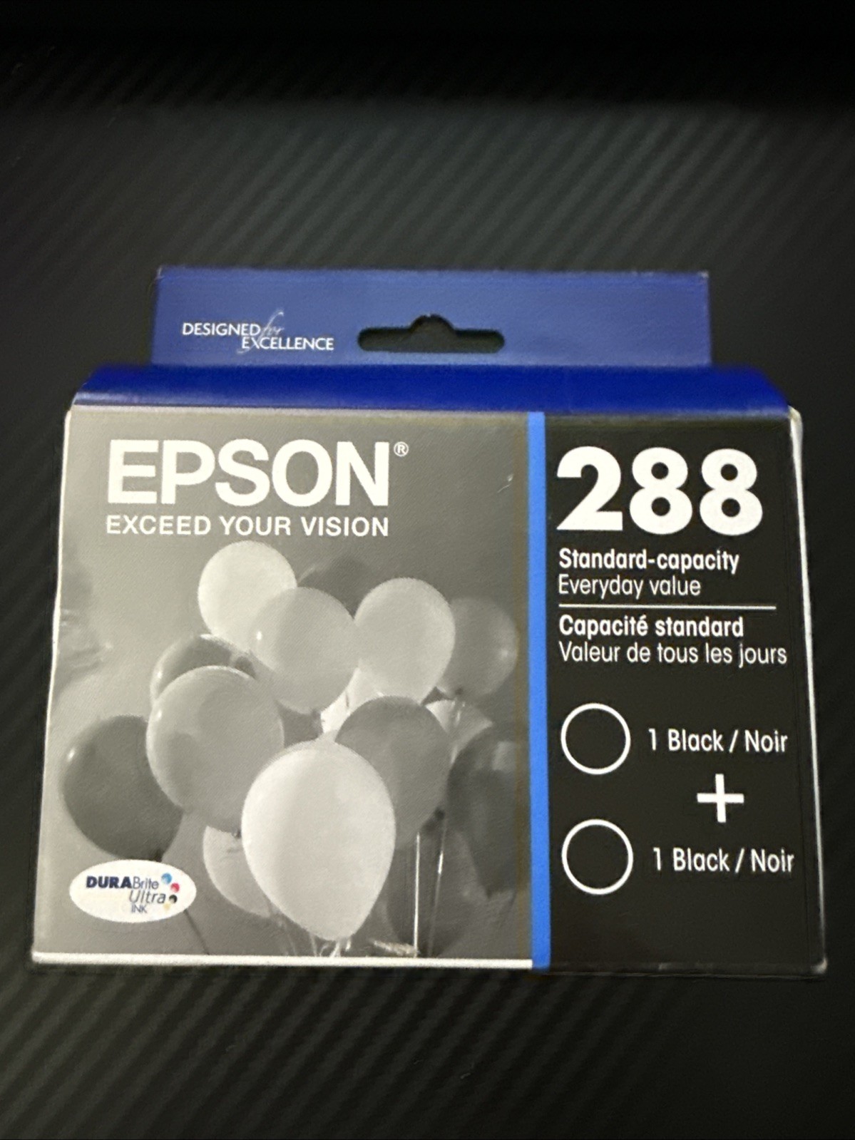 EPSON 288 STANDARD CAPACITY BLACK 2 PACK Exp 10/2025 Genuine Sealed