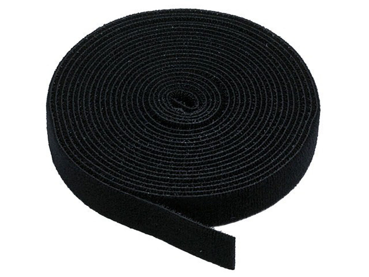 Hook and Loop Fastening Tape, 5 yards/roll, 0.75 in, Black 5828