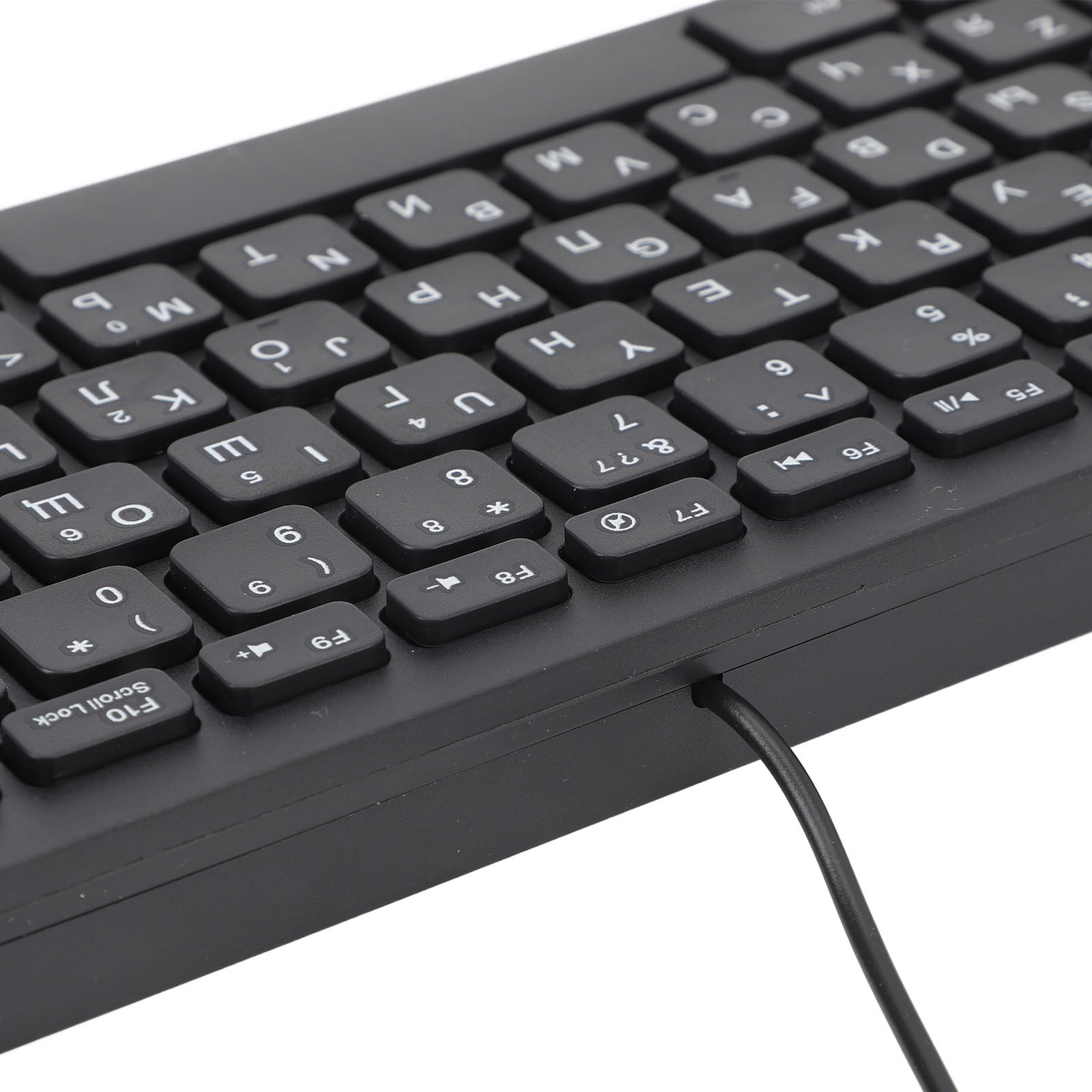 78-Key Slim USB Keyboard Ergonomic For PC/Desktop (Russian)