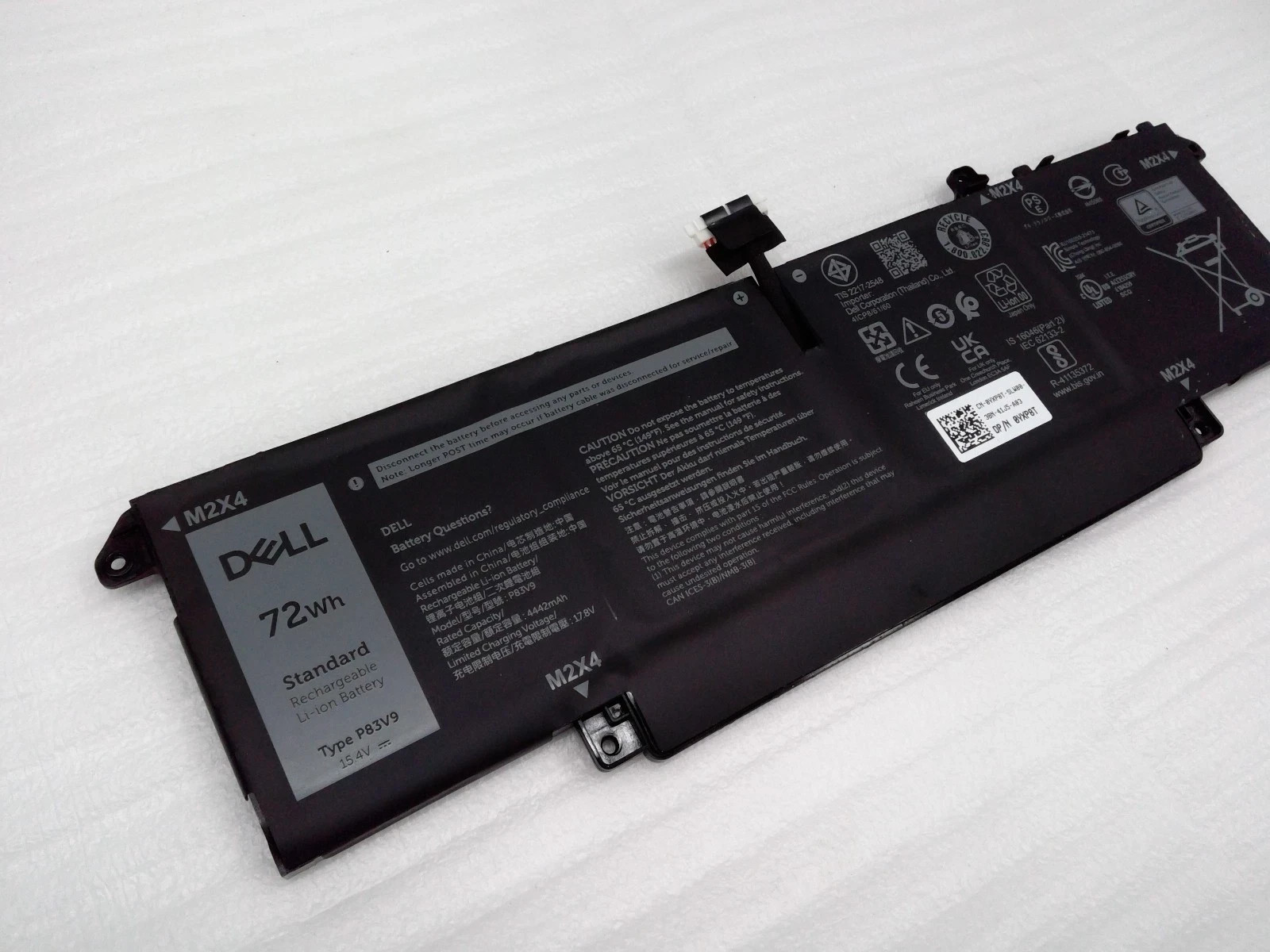 Geniune P83V9 72Wh Battery For Dell Precision 5470 5480 5490 P154G 0YXP8T CDTT2
