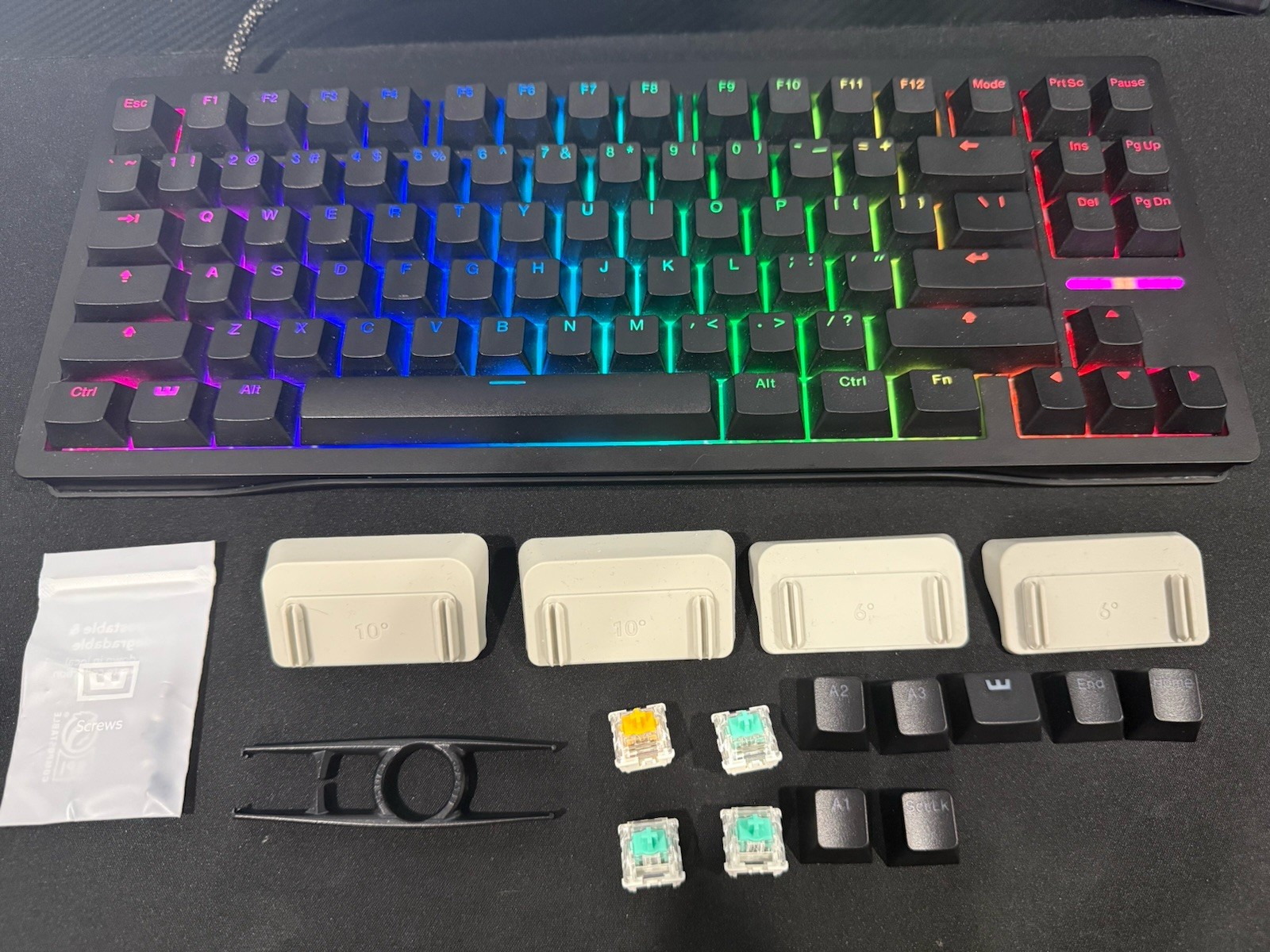 Wooting 80HE ANSI Black PCR Plastic Gaming Keyboard