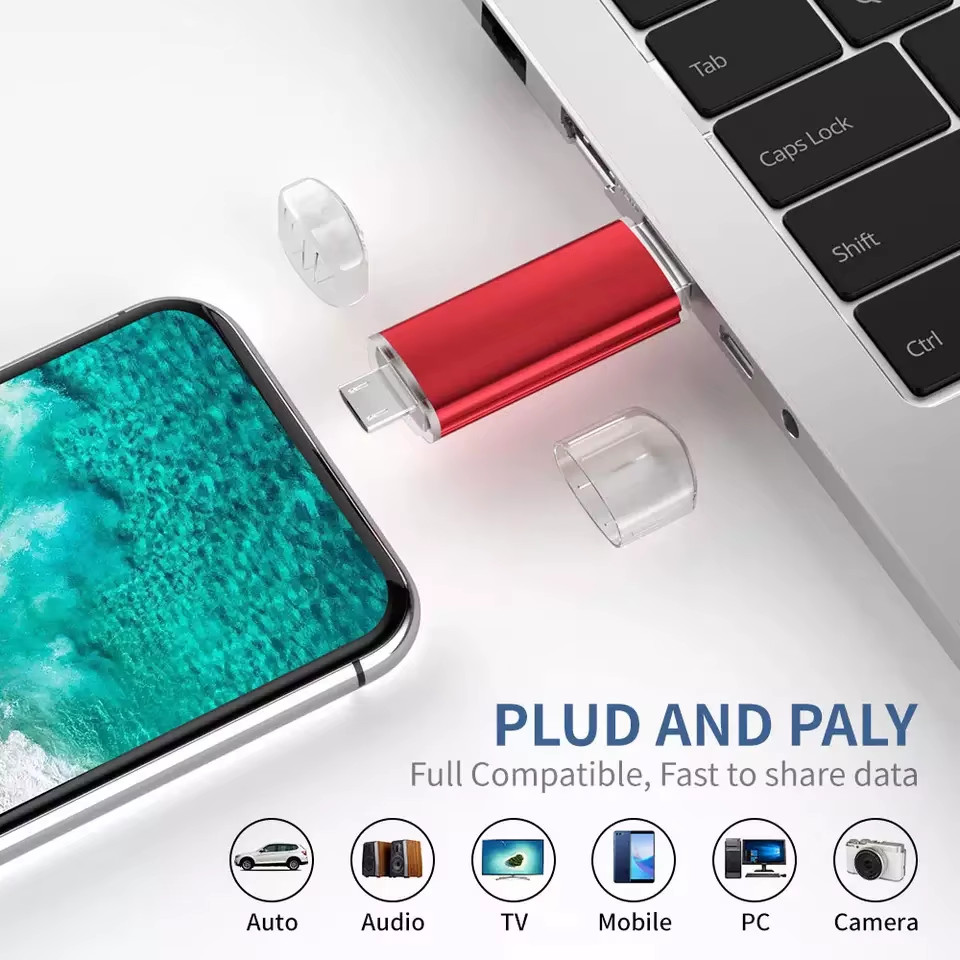 Jester 2-in-1 USB-C & USB Flash Drive OTG Pen Drive 4GB–128GB for Phone PC TV