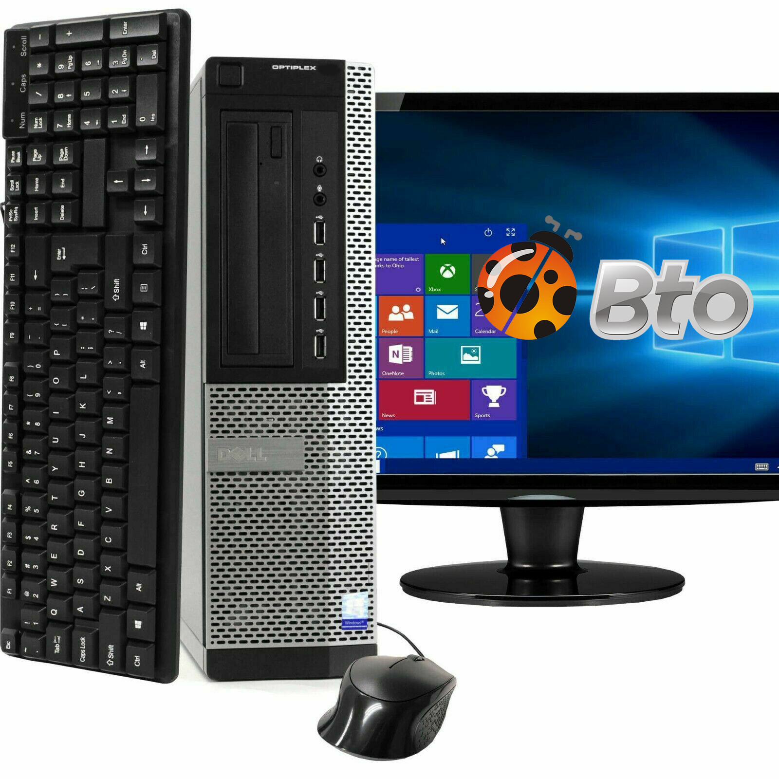 Dell Desktop i5 Quad Core 16GB Ram 480 SSD 1TB 22″ LCD Wi-Fi Windows Computer PC