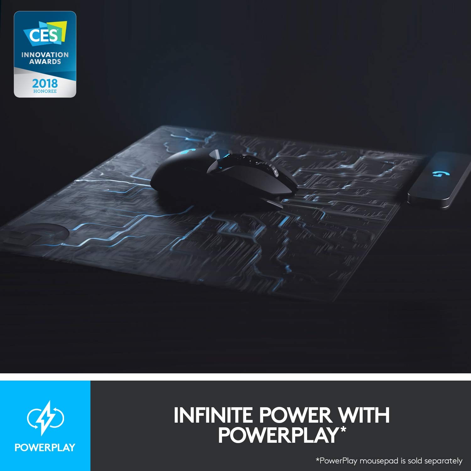 Logitech G903 LIGHTSPEED Wireless Gaming Mouse W/ Hero 25K Sensor, PowerPlay